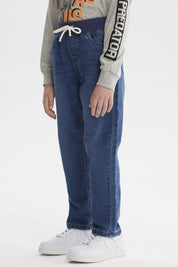 Jeans Niño Slim Azul