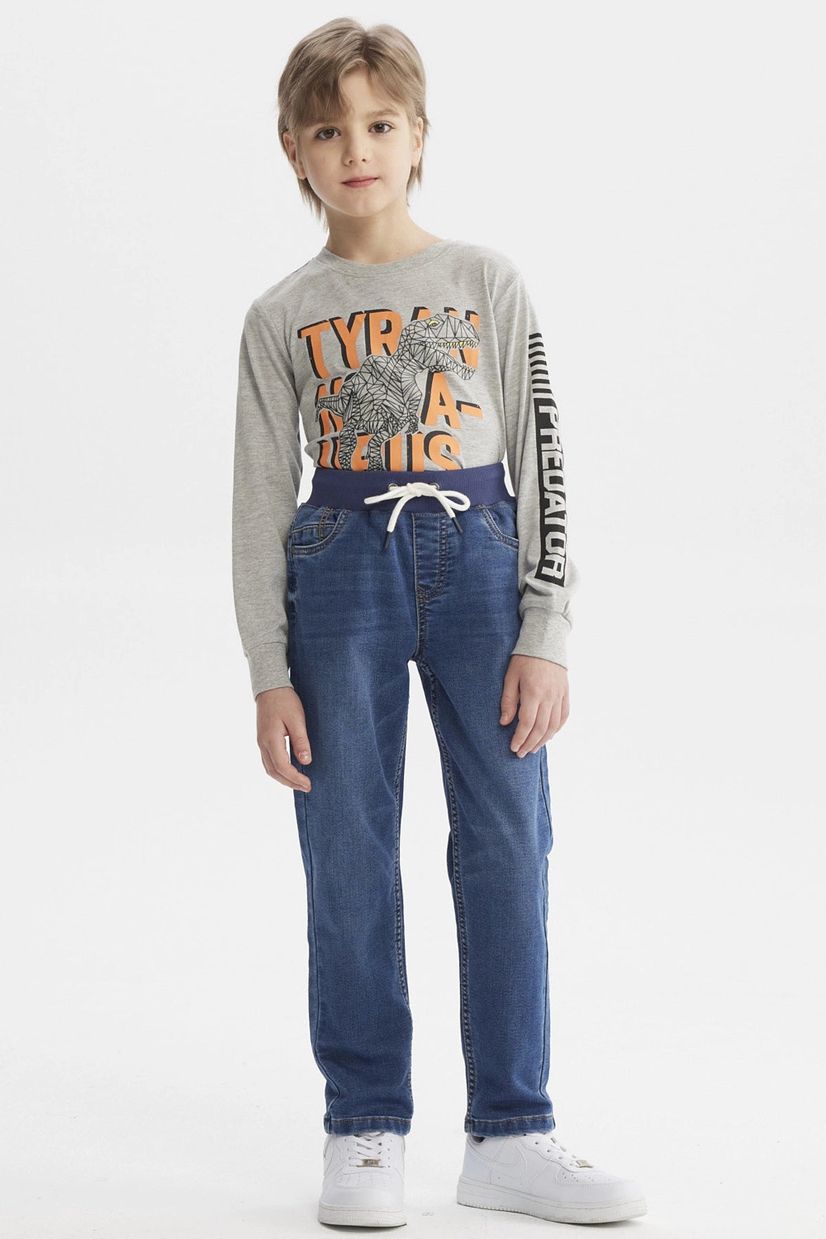 Jeans Niño Slim Azul