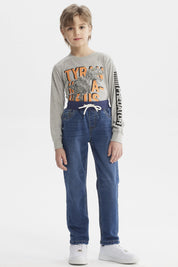 Jeans Niño Slim Azul