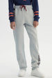 Pantalón Buzo Niño Pitillo Gris Melange