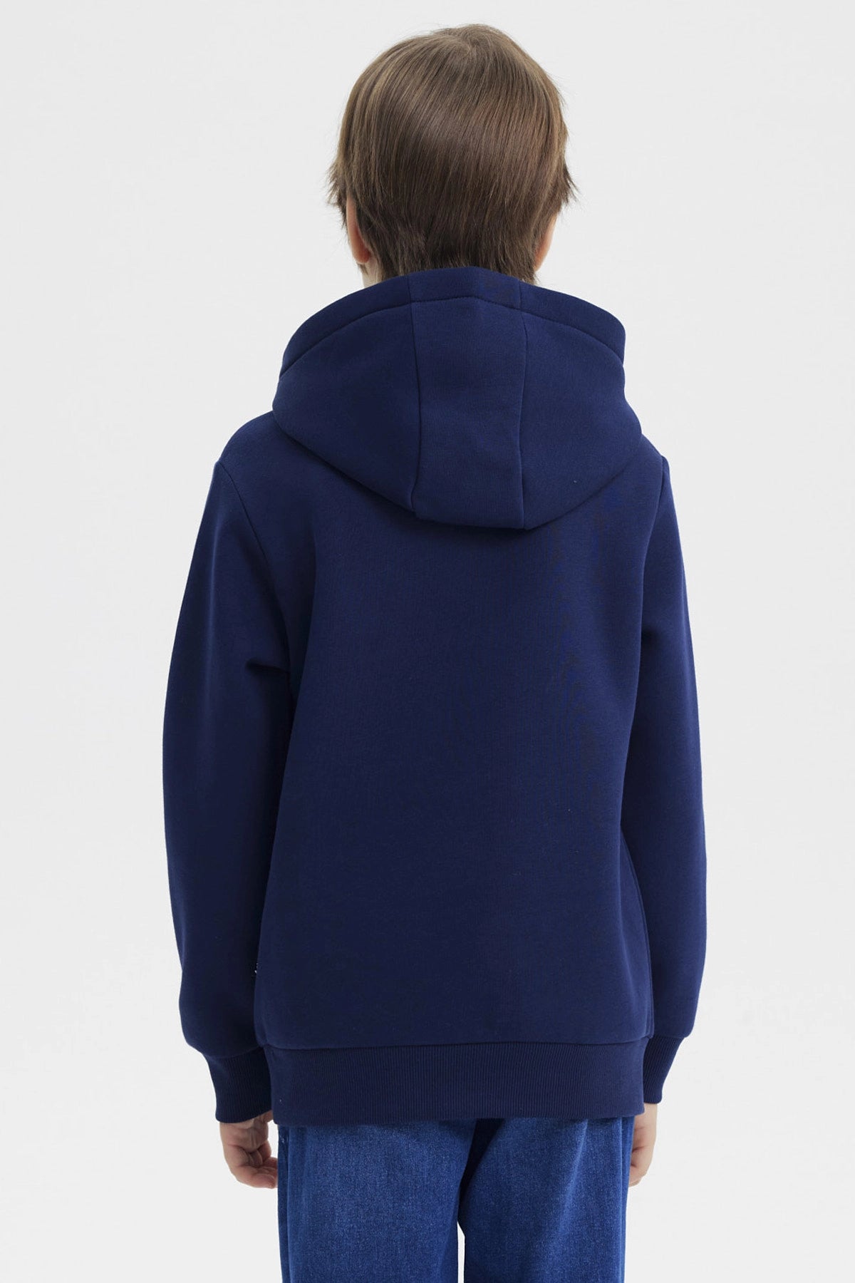 Polerón Niño Slim Azul Oscuro
