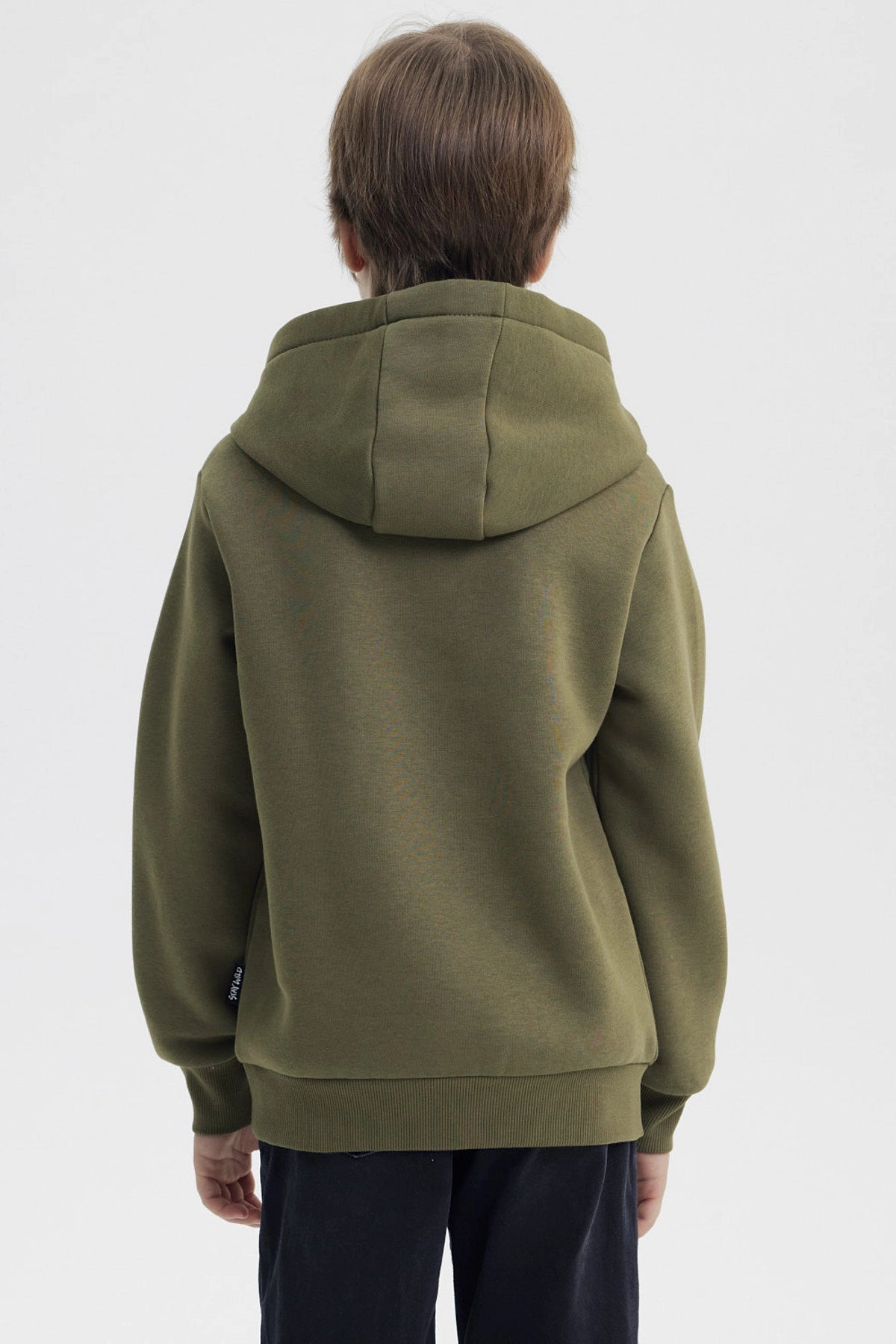 Polerón Niño Slim Verde Militar