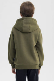 Polerón Niño Slim Verde Militar
