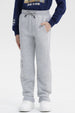 Pantalón Buzo Niño Pitillo Gris Melange