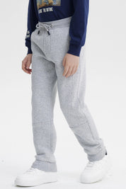 Pantalón Buzo Niño Pitillo Gris Melange