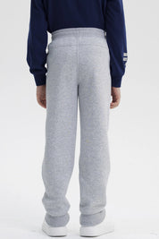 Pantalón Buzo Niño Pitillo Gris Melange