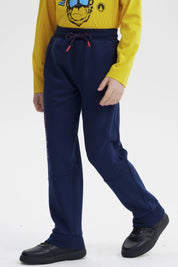 Pantalón Buzo Niño Pitillo Azul Oscuro