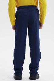 Pantalón Buzo Niño Pitillo Azul Oscuro