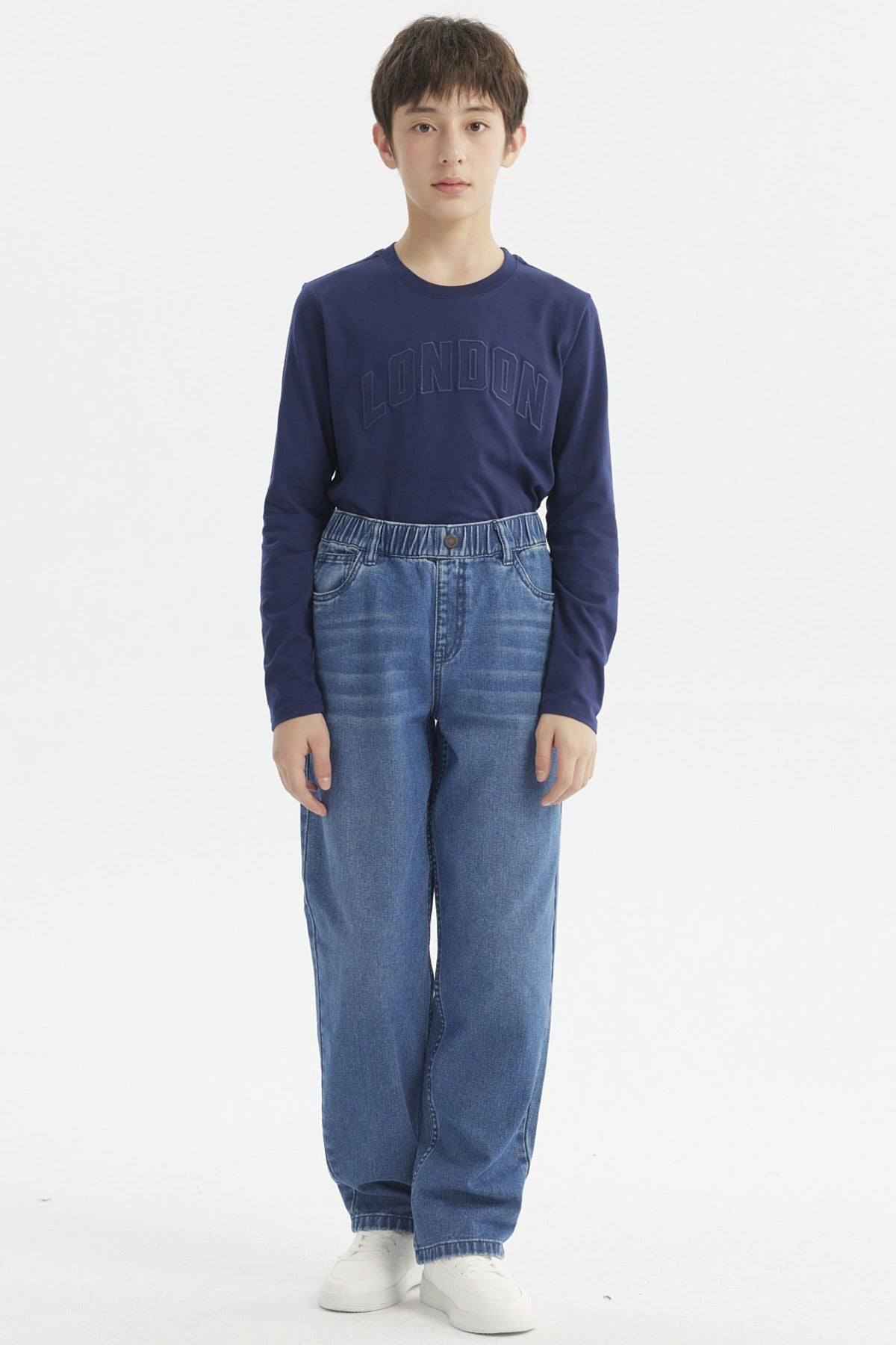 Jeans Niño Baggy Azul