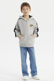 Polerón Niño Slim Gris Melange