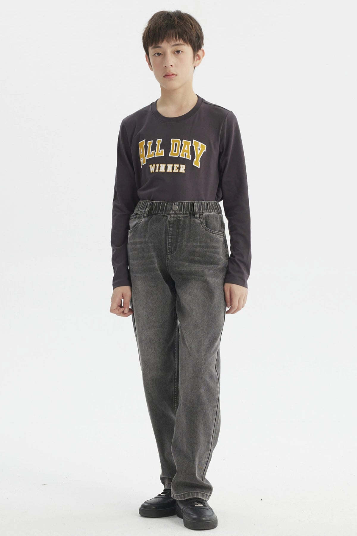 Jeans Niño Baggy Gris