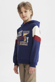 Polerón Niño College Azul Oscuro