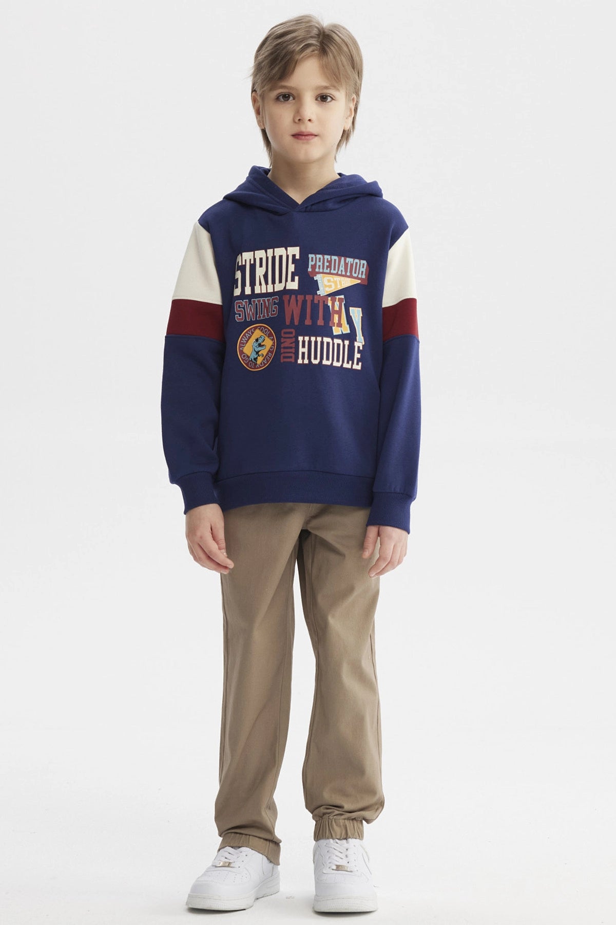 Polerón Niño College Azul Oscuro