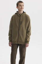 Polerón Niño Slim Verde Militar