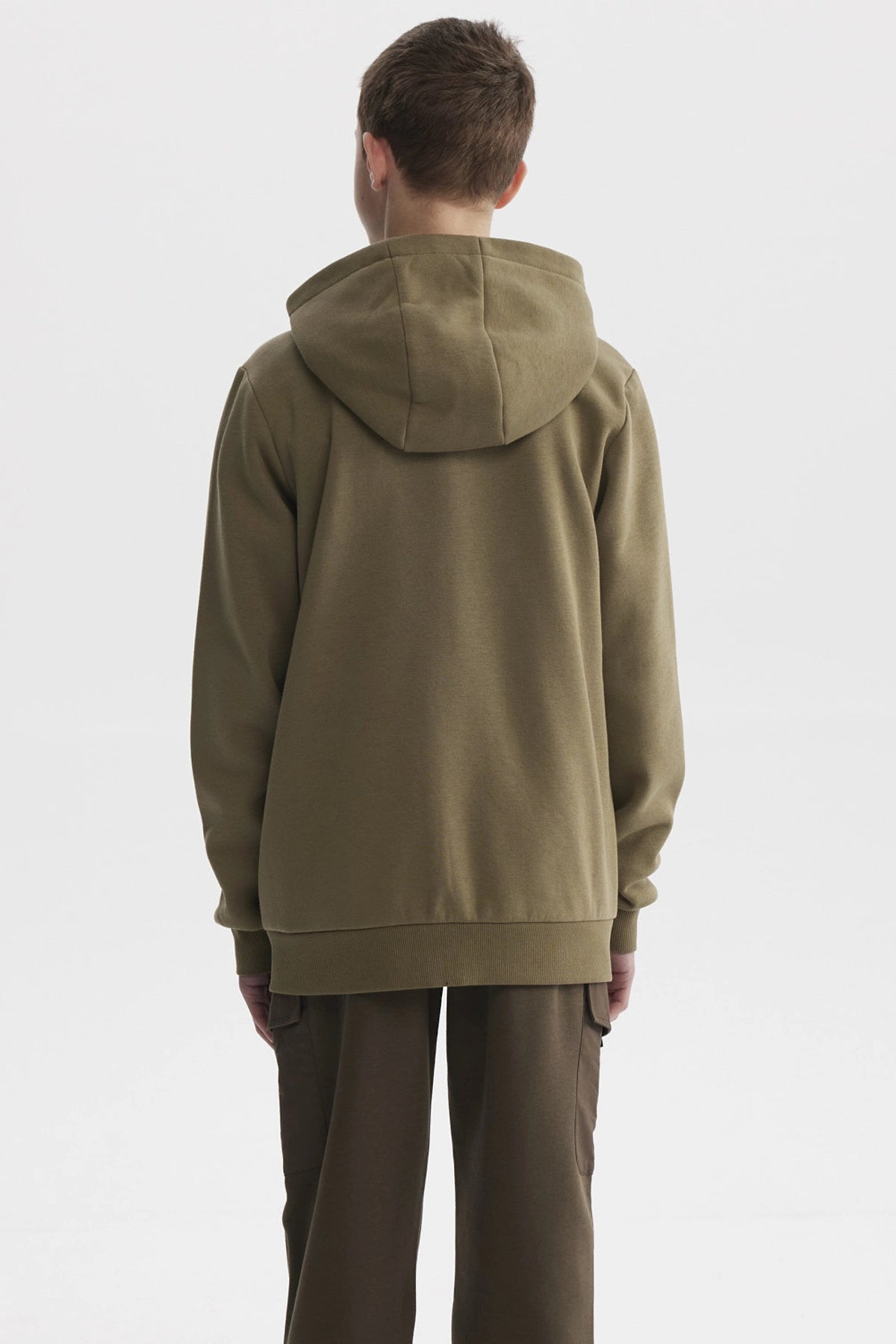 Polerón Niño Slim Verde Militar