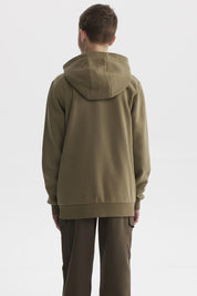 Polerón Niño Slim Verde Militar