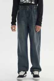 Jeans Niño Baggy Azul Oscuro