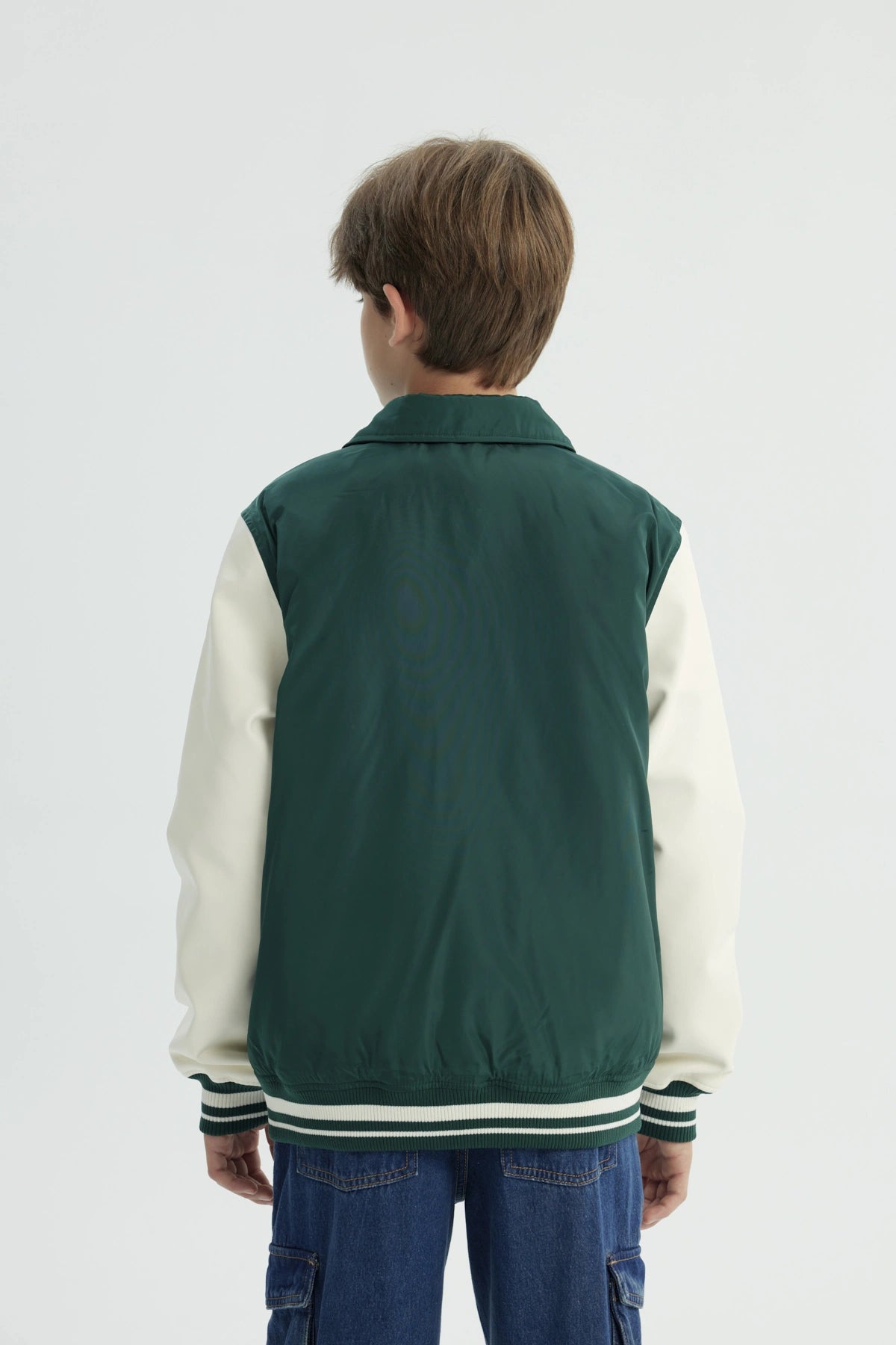 Chaqueta Niño Slim Verde Oscuro