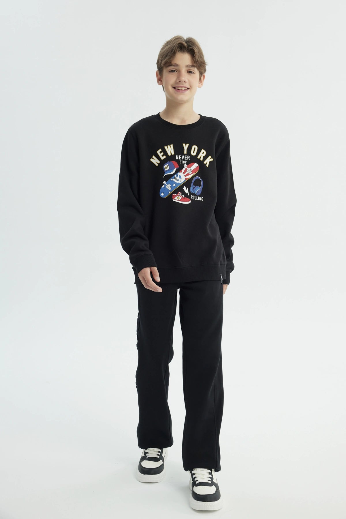 Polerón Niño Slim Negro