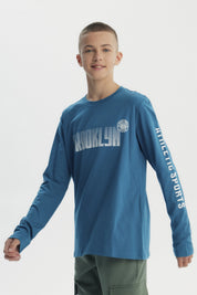 Polera Niño Slim Petroleo