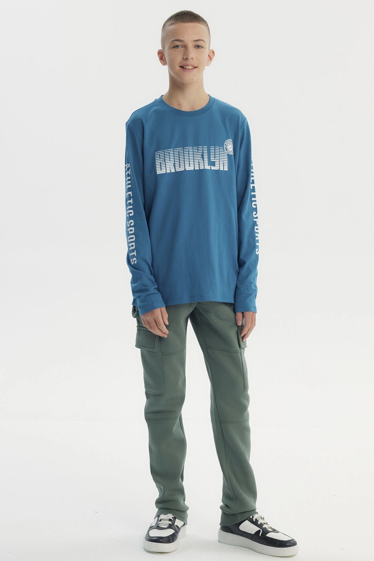 Polera Niño Slim Petroleo