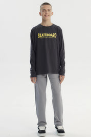 Polera Niño Slim Marengo