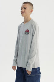 Polera Niño Slim Gris Melange