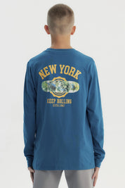 Polera Niño Slim Petroleo