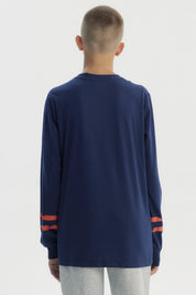 Polera Niño Slim Azul Oscuro