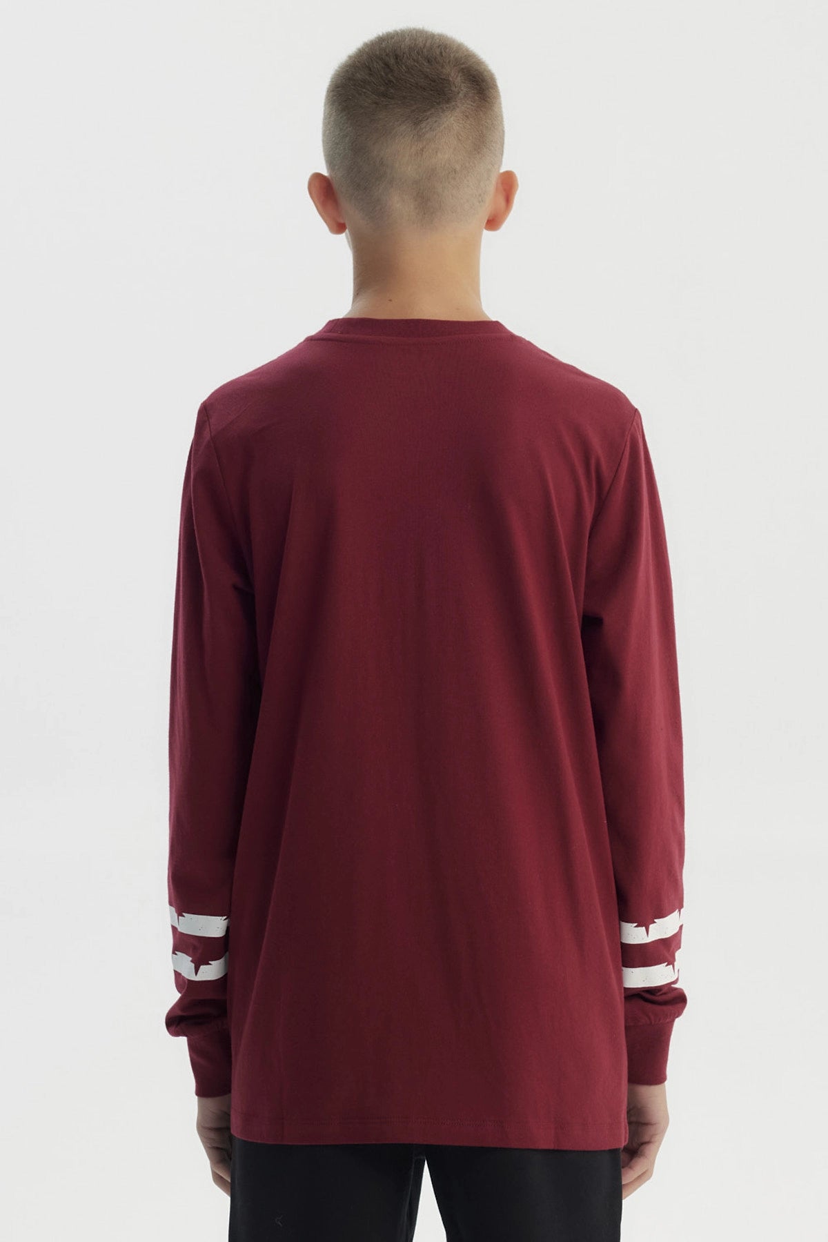 Polera Niño Slim Burdeo