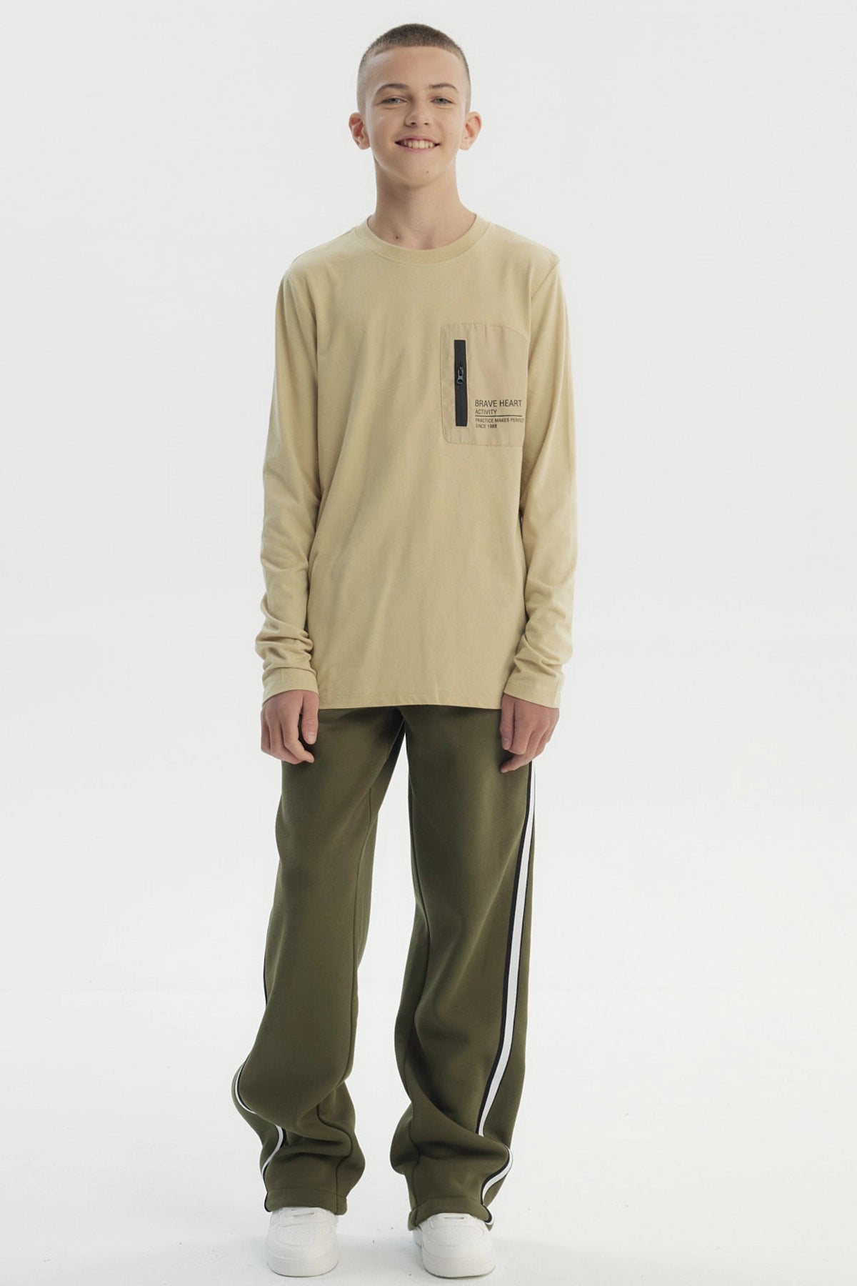 Polera Niño Slim Beige