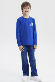 Polera Niño Slim Azul