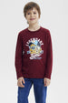 Polera Niño Slim Burdeo