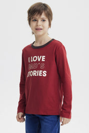 Polera Niño Slim Terracota