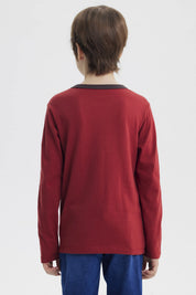 Polera Niño Slim Terracota