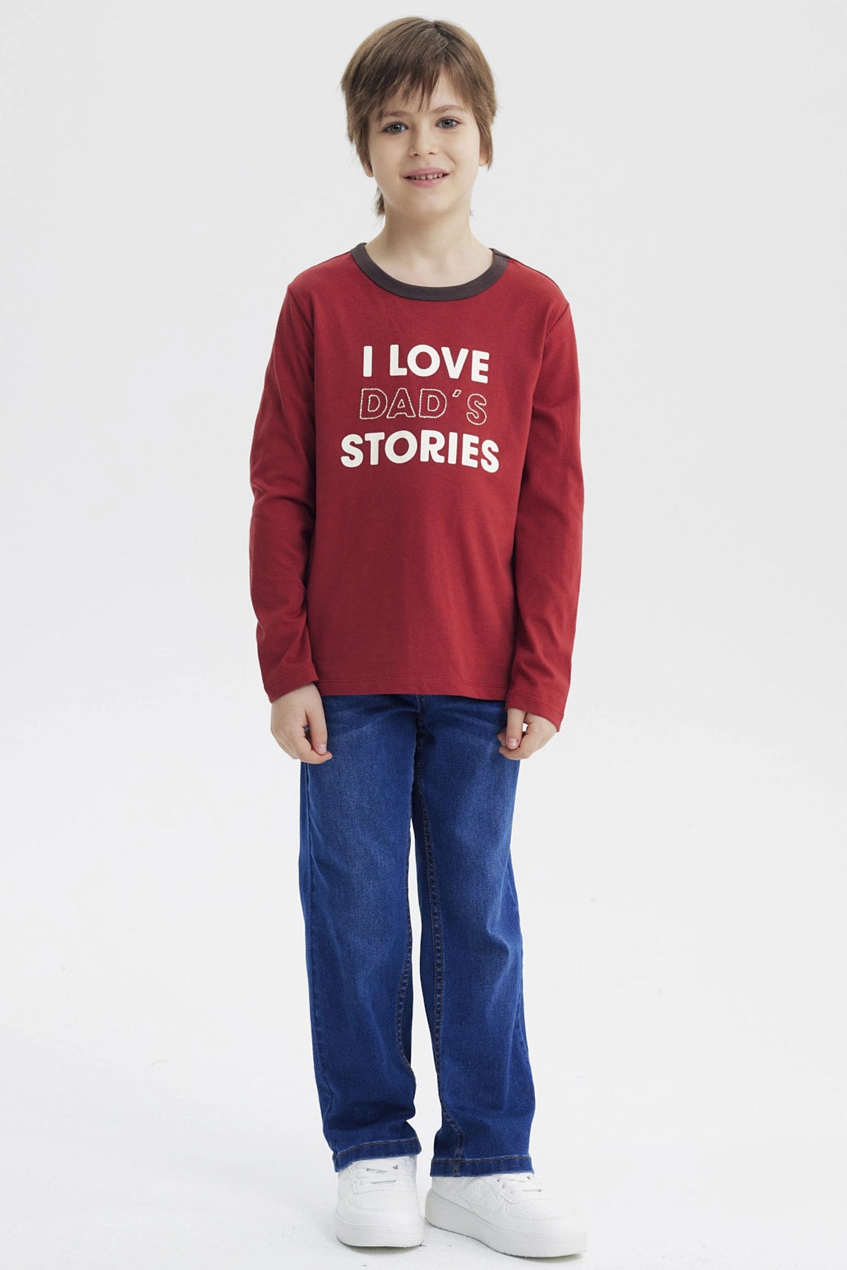 Polera Niño Slim Terracota