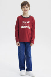 Polera Niño Slim Terracota