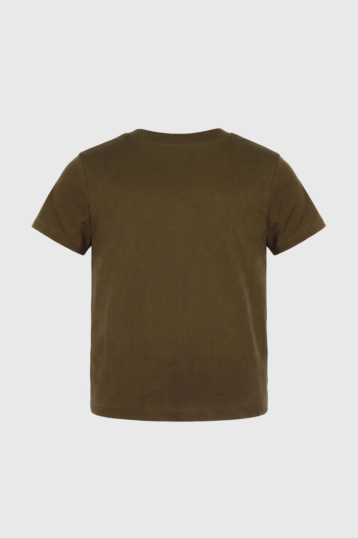 Polera Slim Niño Verde Militar