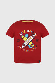 Polera Slim Niño Rojo