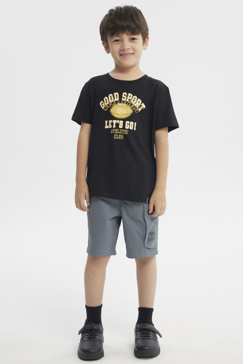 Polera Slim Niño Negro
