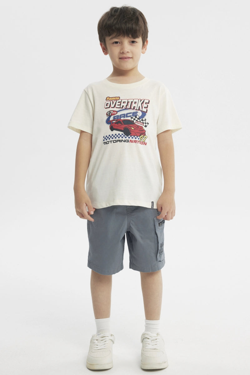 Polera Slim Niño Crudo