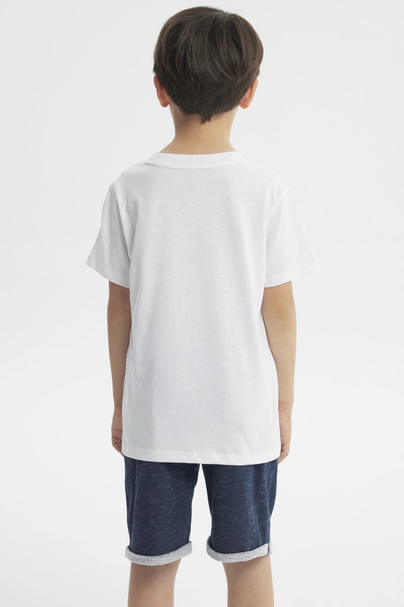 Polera Slim Niño Blanco