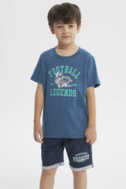 Polera Slim Niño Petroleo