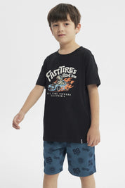 Polera Slim Niño Negro
