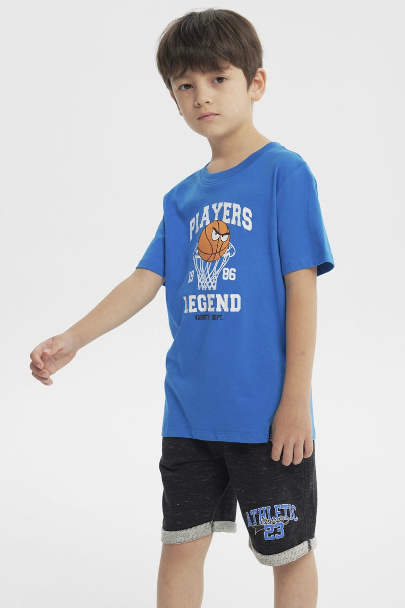Polera Slim Niño Azul