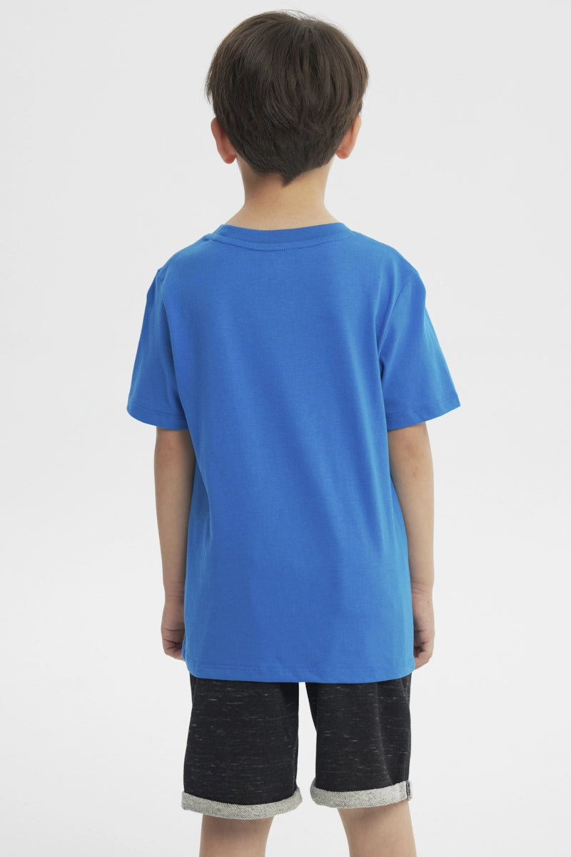 Polera Slim Niño Azul