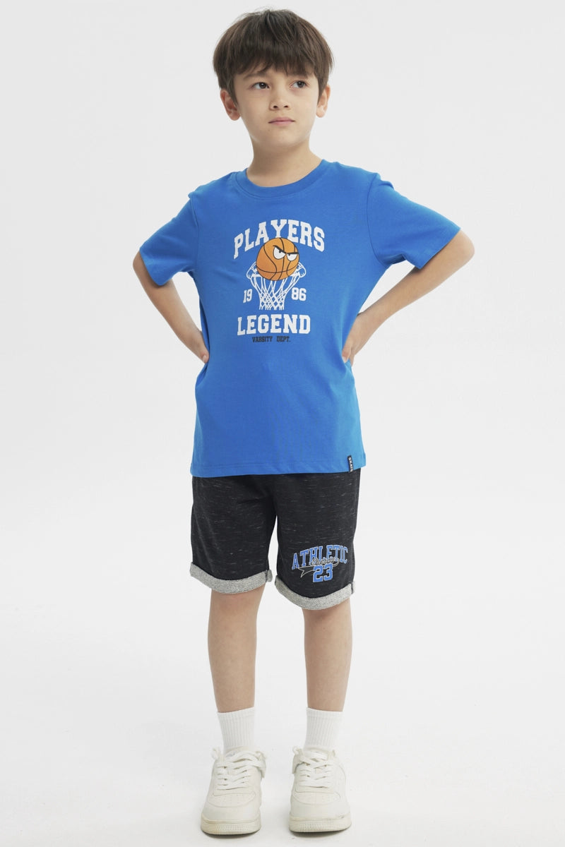 Polera Slim Niño Azul