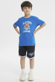 Polera Slim Niño Azul