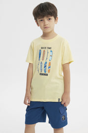 Polera Slim Niño Amarillo