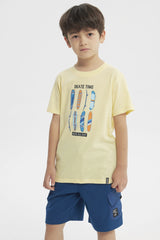 Polera Slim Niño Amarillo